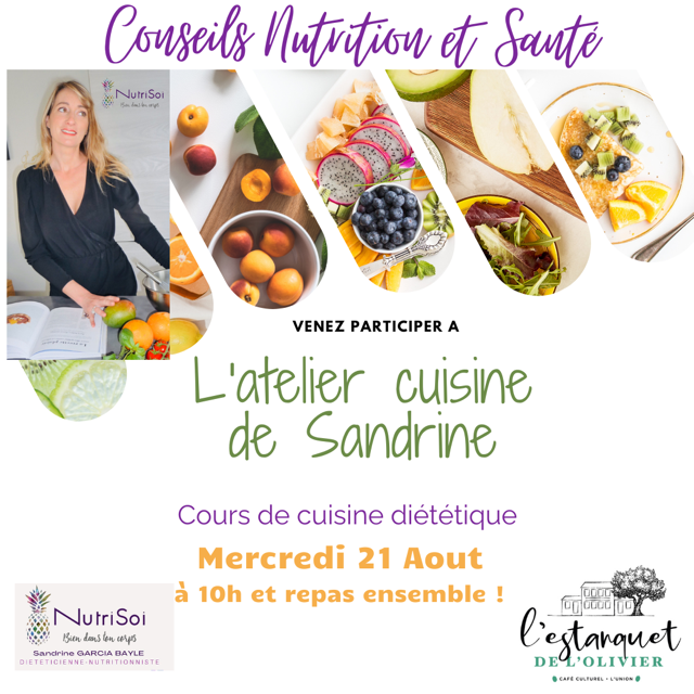 Affiche Atelier Cuisine de Sandrine