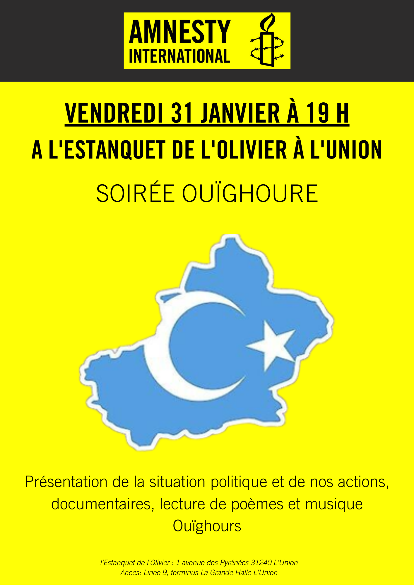 Affiche_Conférence_Amnisty-Internation_Ouïghours_31 Janvier