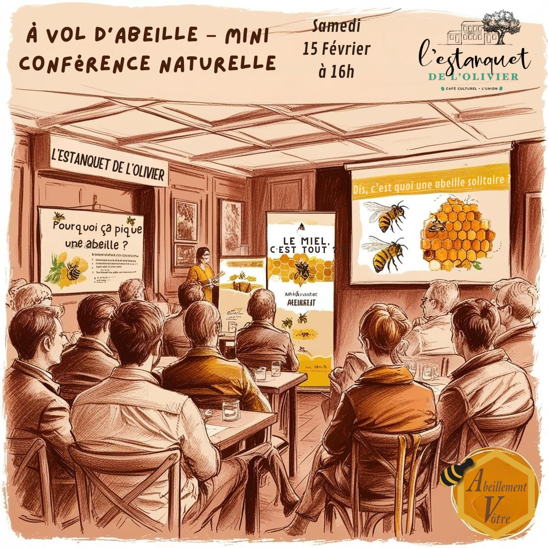 Affiche_A_vos_abeilles_Mini_conférence_15_février_16h